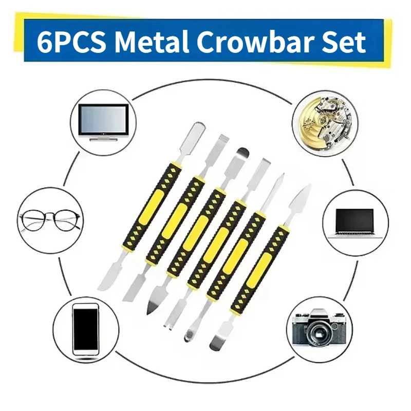 

Universal Metal Crowbar Set Phone Repair Tools Kit Phone Screen Disassembly Blades Pry Opening Tool Phone Repair Hand Tools Set