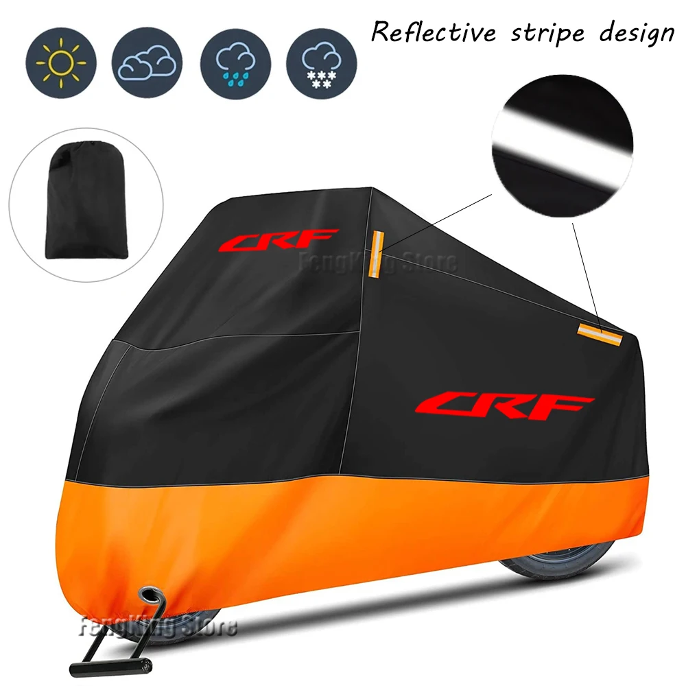 For HONDA CRF300L CRF250L CRF 230 450L CRF250F 250 450 R/X 150 300L Motorcycle Cover Outdoor Rain Dustproof UV Protector Covers