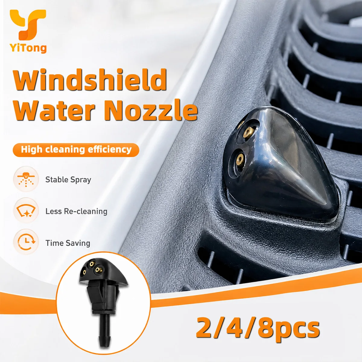 Yitong Car Front Windshield Wiper Nozzle Water Spout Outlet Adjustment Fit For Hyundai Accent Elantra Kia Amanti Rio 98630YY000