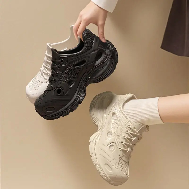Thick-soled Hole Shoes 2026 New Summer Super Thick Outer Wear Non-slip And Deodorant Beach Bag Head Cool_vogvips.com