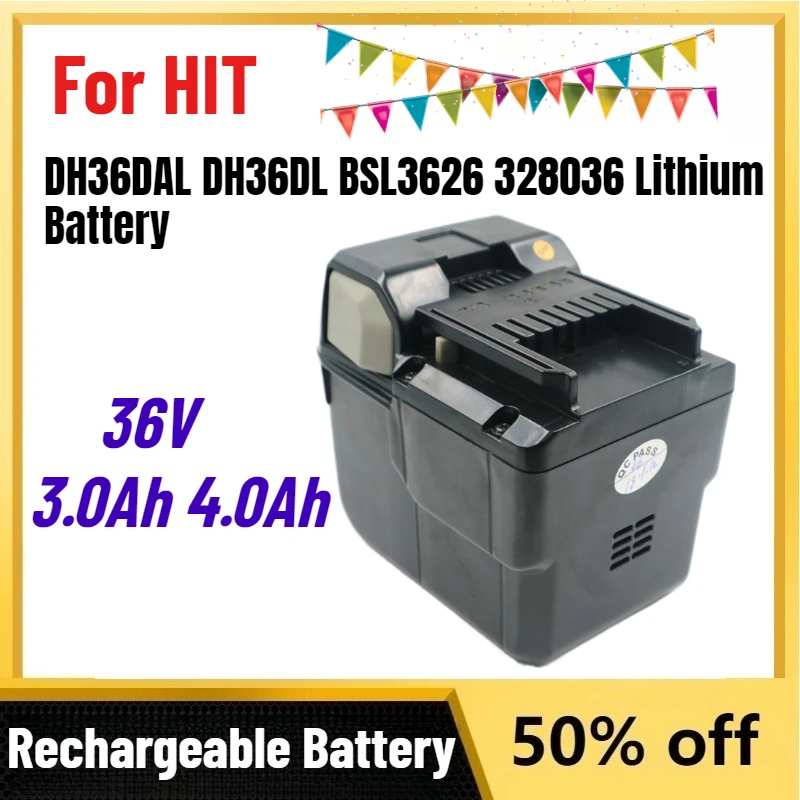 Высококачественные аккумуляторы 10S2P 36 В 3,0 Ач 4,0 Ач для HIT DH36DAL DH36DL BSL3626 328036, литиевая аккумуляторная батарея