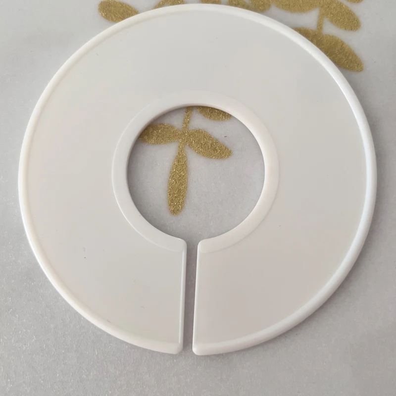 

80PCS Plastic Clothing Rack Size Dividers Round Hangers DIY Closet Dividers Garment Tags Size Marking Ring