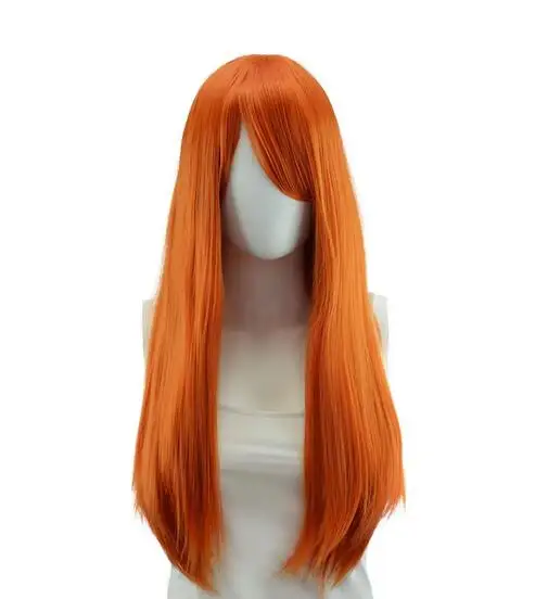 

Autumn Orange Long Straight Wig Long Straight Wig Women's Universal Cartoon Cosplay Wig