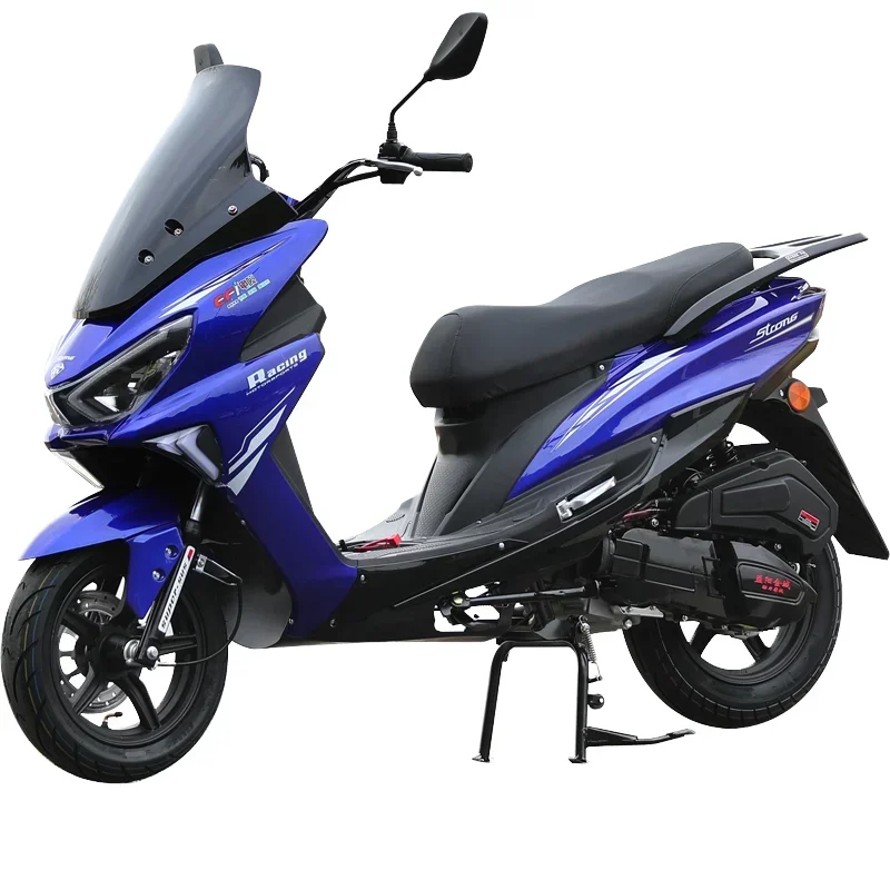 

150cc Gas Scooters Adult Off-Road Motorcycle with Fuel Automatic Transmission High-Speed Racing Disc Brake Motorbike