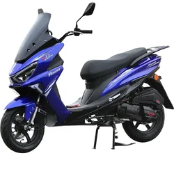 150cc Gas Scooters Adult Off-Road Motorcycle with Fuel Automatic Transmission High-Speed Racing Disc Brake Motorbike