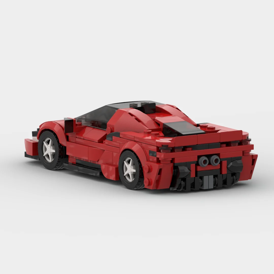 MOC Ferraried SF90 sports car racing Speed Champion Racer Building Blocks Brick Creative Garage Toys for Boys Gifts