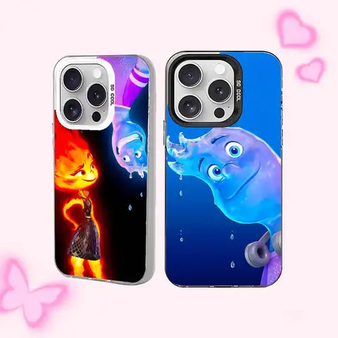 Lovely E-Elemental Phone Case For IPhone 17 16 15 11 12 13 14 Pro Max 16 Plus 12 Mini 7 8 XR XS 15Pro MAX Cove