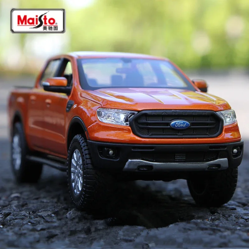 1:24 2019 Ford Ranger Alloy Pickup Car Model Diecasts Metal Off-road Vehicles Model High Simulation Collection Gifts