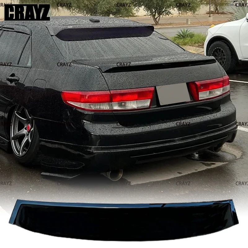 For Honda Accord 7th Roof Spoiler 2003 2004 2005 ABS Platics Material Cer Rear Windshield Wing Accessories GT Body Kit