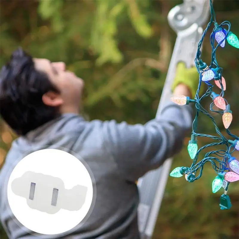 

Holiday Light Clips Magnetic Lights Holder Sockets Light Clips Hooks 50 Pieces Sturdy Reusable Lighting Hooks For Weddings