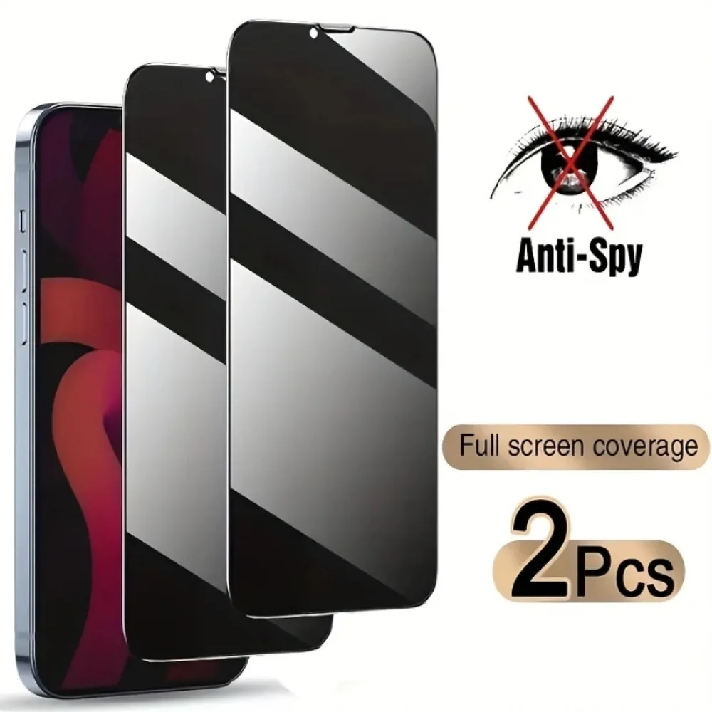 2pcs Full Cover Privacy Screen Protector For IPhone 11 Pro Max 12 15 13 14 X XR XS Max 7 8 Plus IPhone SE 3 SE 2