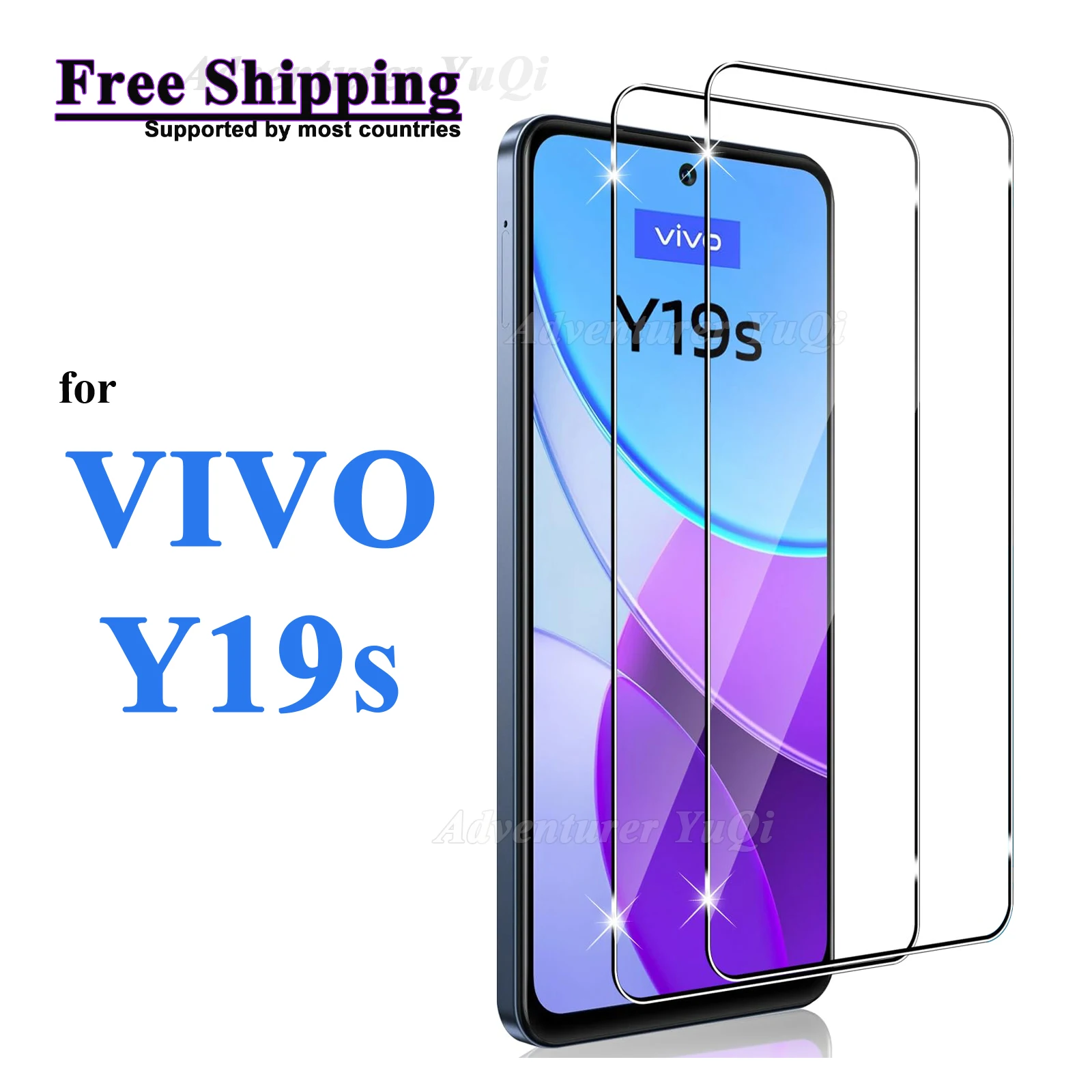 

Screen Protector For VIVO Y19s Tempered Glass HD Crystal mica 9H Anti Scratch High Aluminum