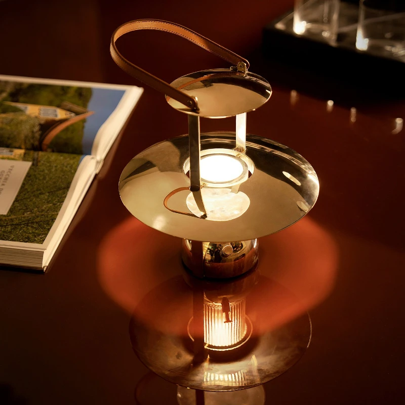 Charging desk lamp Song Dynasty aesthetics medieval warm-toned indoor hanging lamp