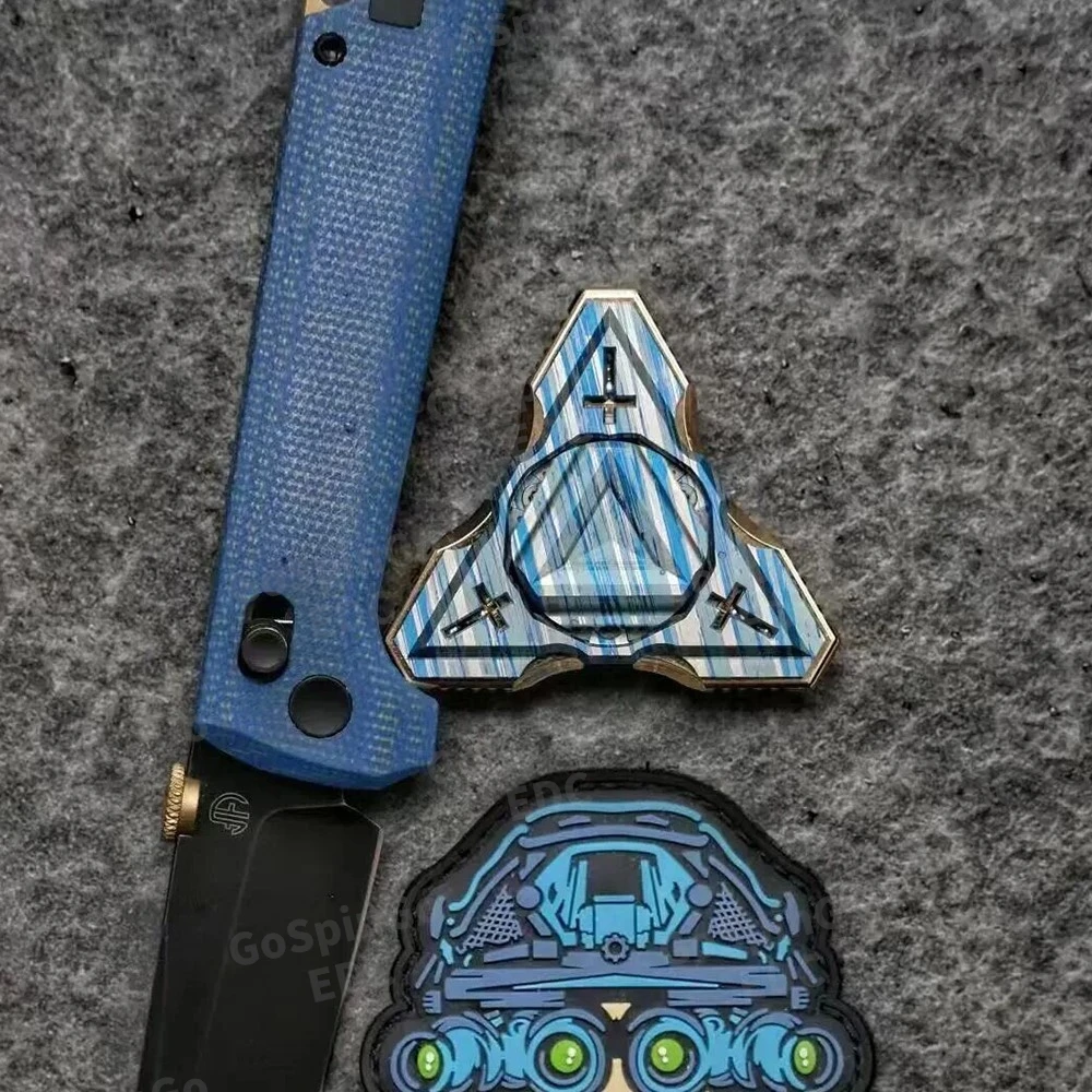 EDC غابرييل الذهب الأسود تململ سبينر مفتوح مسمار الدوران التيتانيوم ثلاثة شفرات تململ سبينر أدوات تخفيف القلق التصميم الأصلي