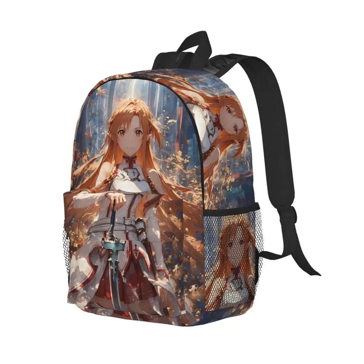 

Cartoon Popular Sword Art Anime Backpack Student Boys Girls BookBag Kids School Bag Laptop Shoulder Bags for Men Women