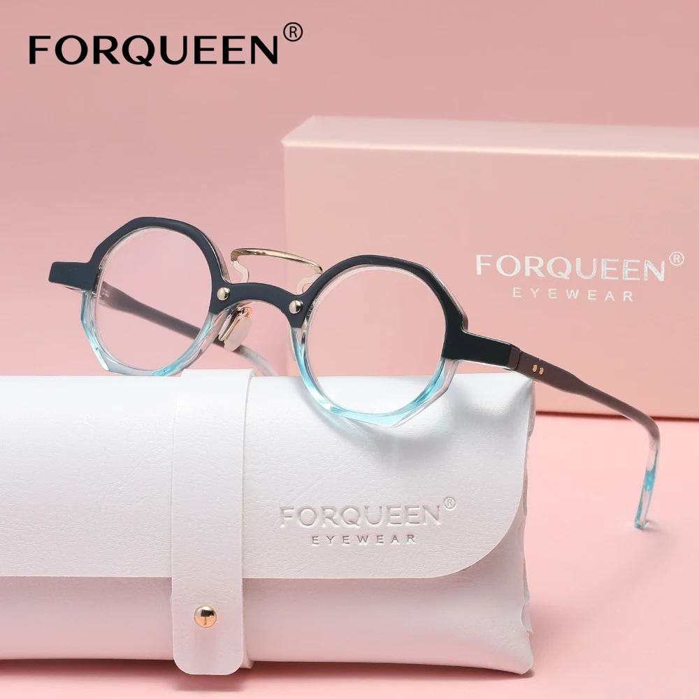 FORQUEEN Retro Runde Rahmen Lesebrille Optische Linse 1,0 ~ 3,5 Rezept Hyperopie Brille Männer Frauen Presbyopie Brillen