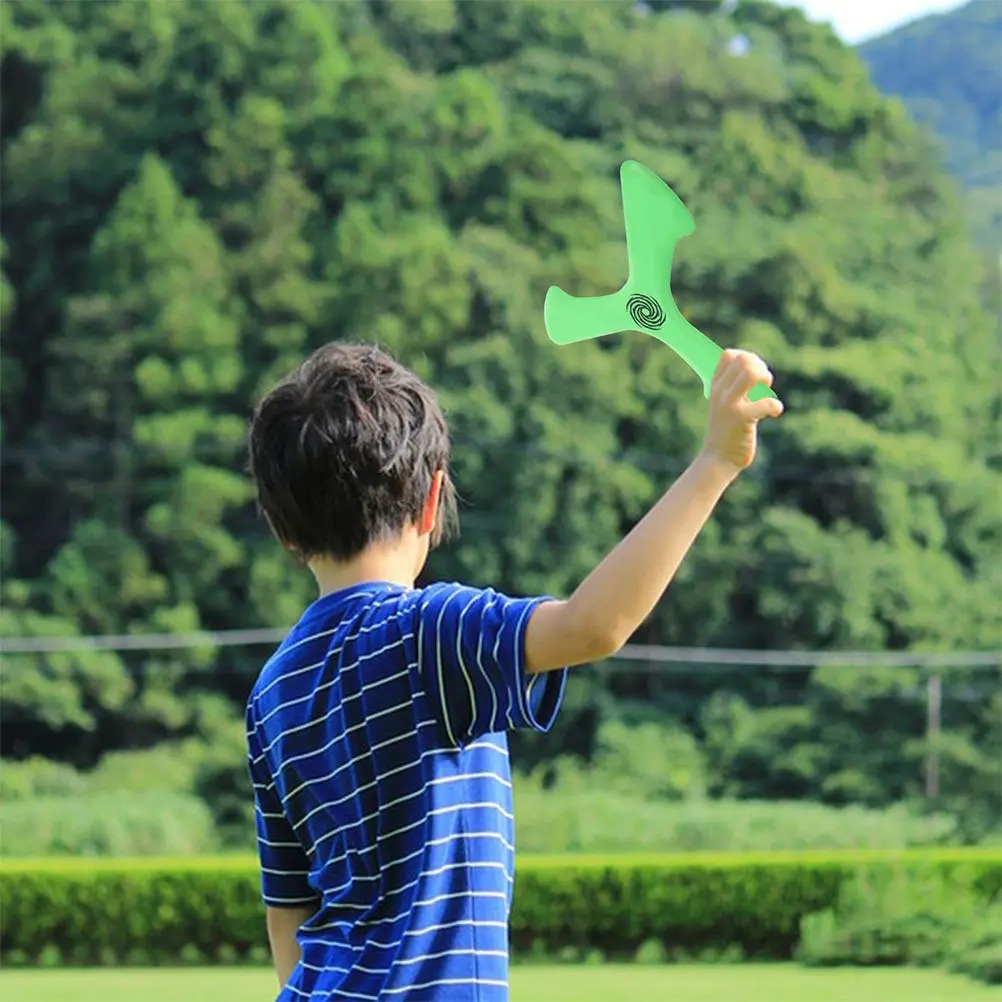 Soft Thickened Flying Boomerangs Blue Outdoor Interactive Boomerangs for Kids Adults Fun Active Play