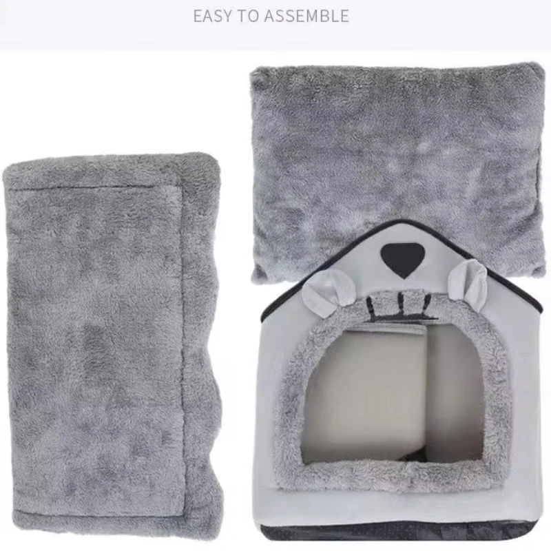 Pet Warmth Nest Winter Warmth Dogs Bed Four Seasons Universal Kitten Tent House Shelter Removable And Washable House