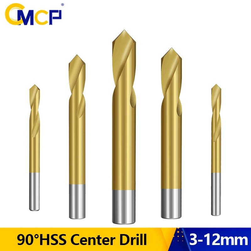 

CMCP 90 Degree Spot Drill 3-12mm Stub Spotting Location Center Bit CNC Drill Prepare Guide Pilot Hole Chamfer Machine Tool