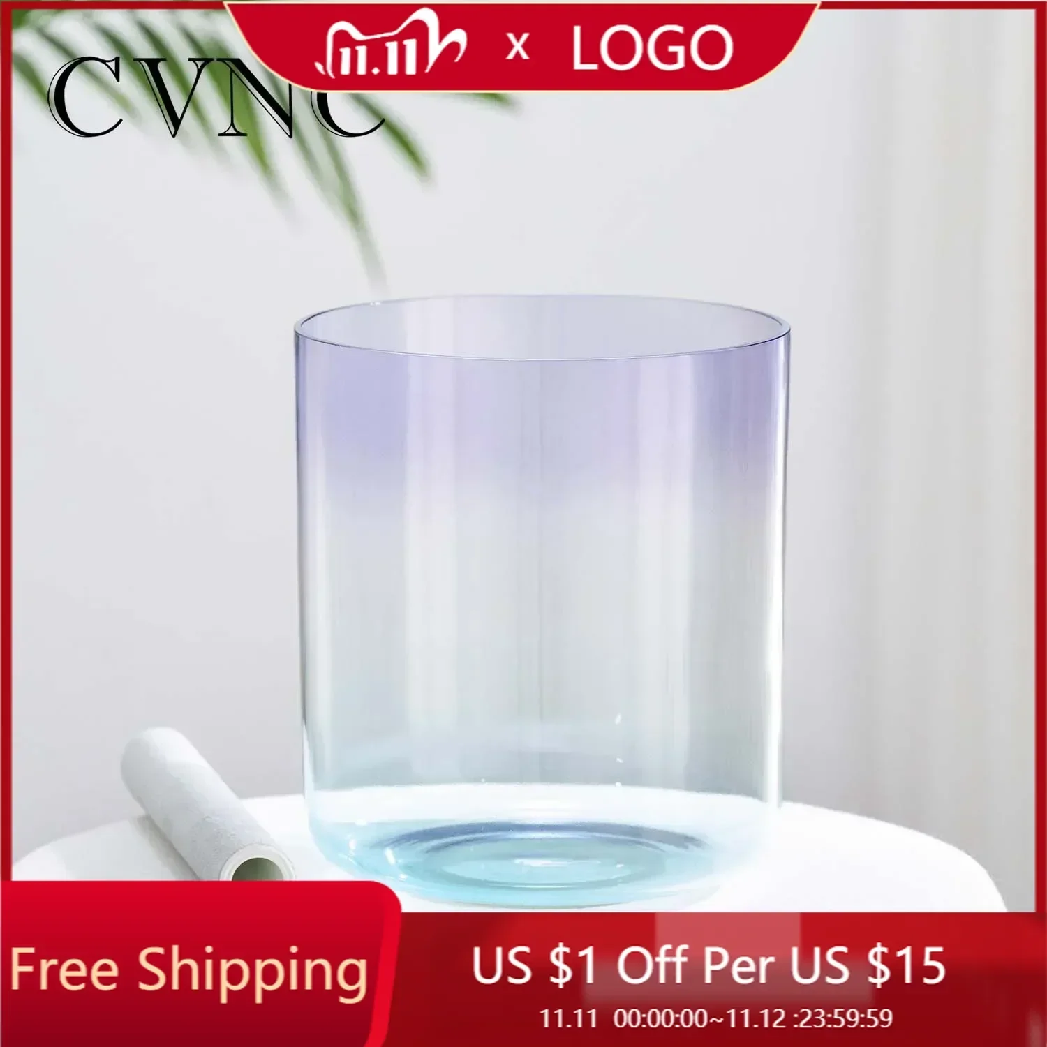 STAR LINKUP Alchemy Crystal Singing Bowl Kit 432Hz with Mallet & O-Ring (Model M7104)