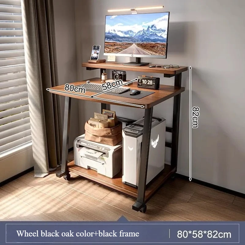 ​​Compact Computer Desk - Small Mobile Laptop Table for Home, Mini Study Desk for Small Spaces, Simple Bedside for Apartments