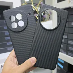 Case for 1+ Oneplus 13 Ultrathin Real Carbon Fiber Aramid Anti-explosion Cell Mobile Phone Protective Cover Protection Shell