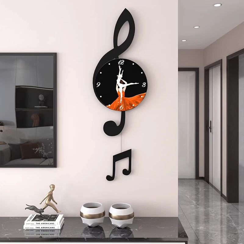

Original Design Wall Watch Clock Unique Art Black Modern Metal Wall Clock Large Luxury Classic Reloj Pared Living Room Decor
