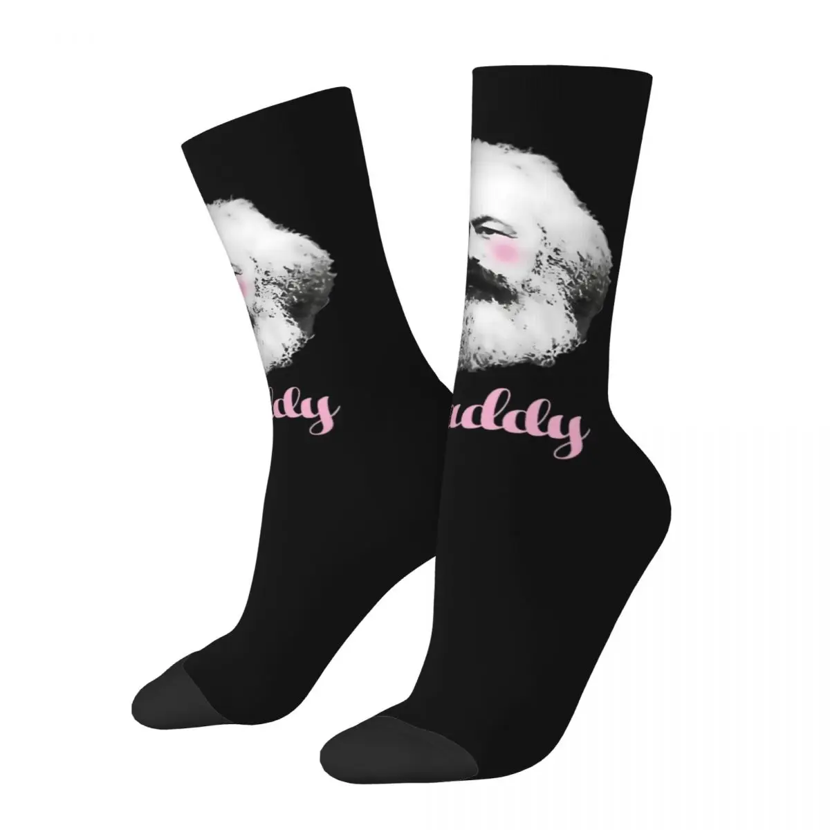 Men Socks Karl Marx The Daddy Stockings Winter Casual Medium Soft Socks Design Outdoor Non Slip Socks