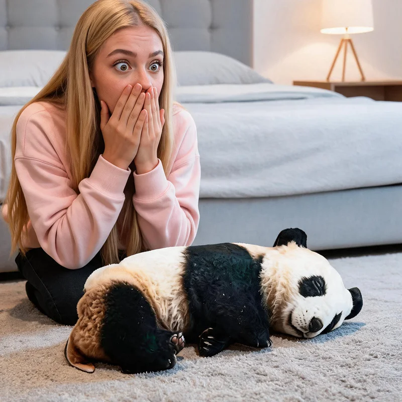 Simultion 3D Animal Series Plush Stuffed Pig Panda Dog Pillow Party Props Joke Gifts Home Decro