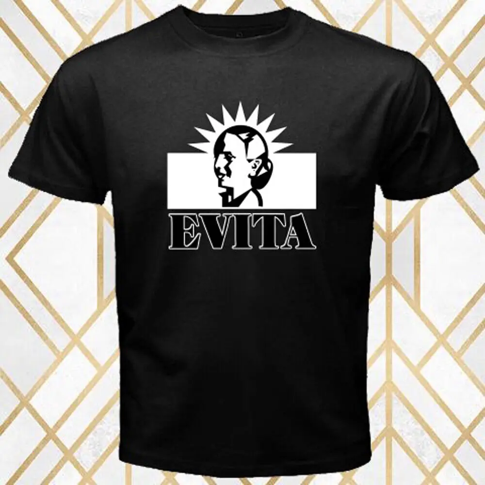 EVITA Broadway Musical Men's Black T-Shirt Size S - 3XL