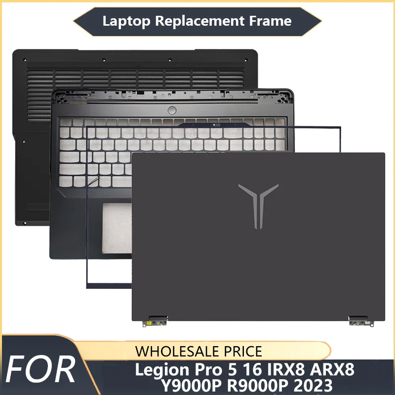 NEW For Lenovo Legion Pro 5 16IRX8 ARX8 Y9000P R9000P 2023 Laptop LCD Back Cover Front Bezel Palmrest Bottom keyboard