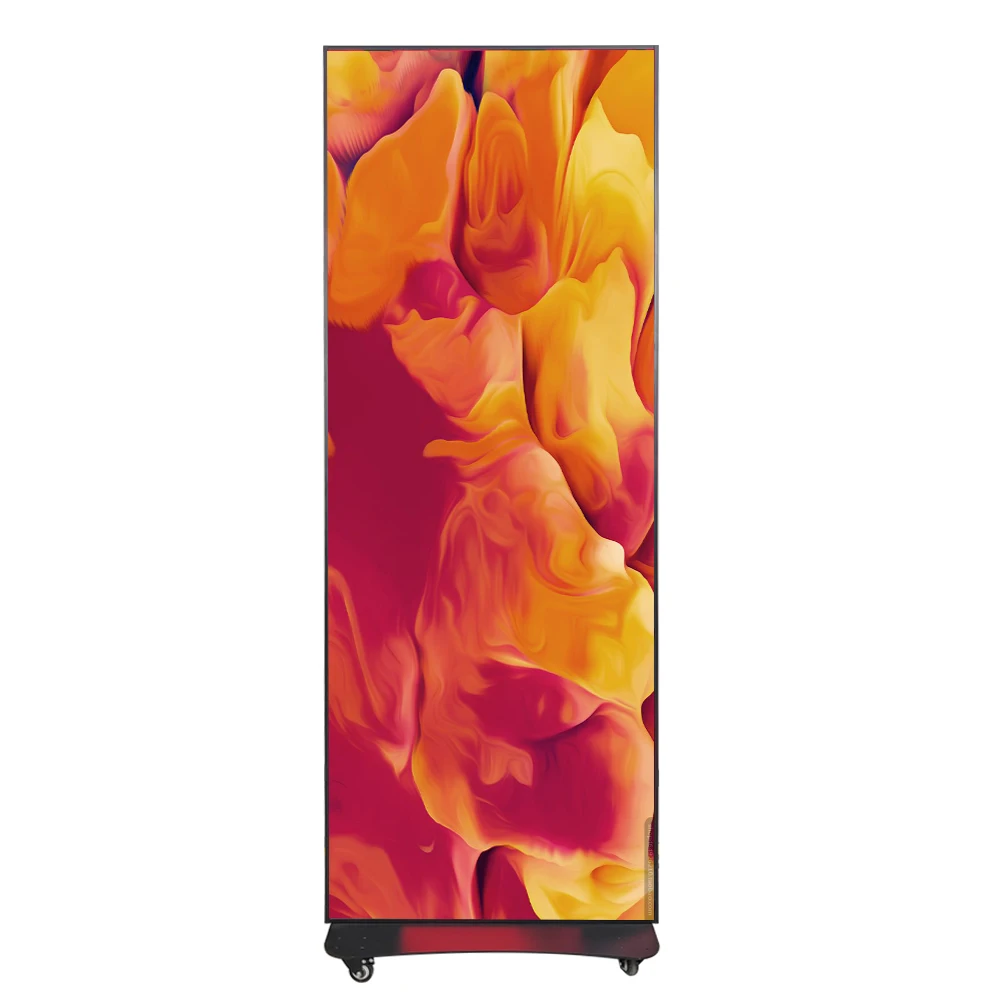 Easy Installation Digital LED Display Advertising Screen Moveable Indoor Stand Various Sizes LED Poster Screen