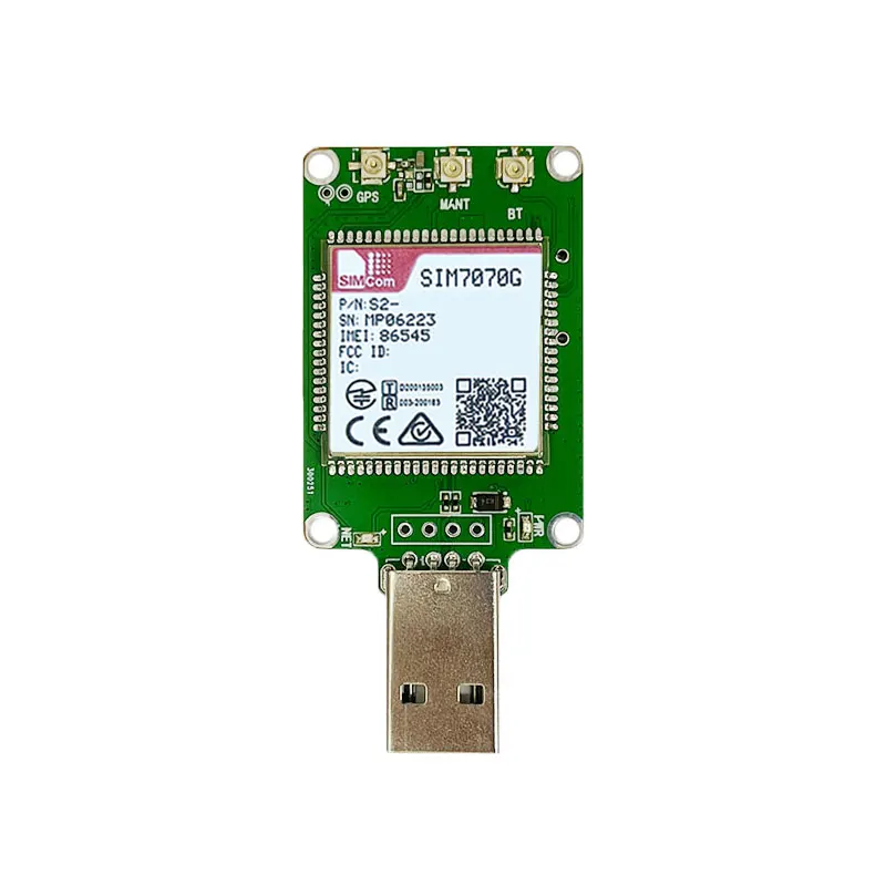 SIM7070G USB-ключ с модулем GPS LTE CAT1 SIM7070G LPWA GSM NBIOT CATM, объединительная плата с антенной FPC + GPS для IoT M2M ﻿