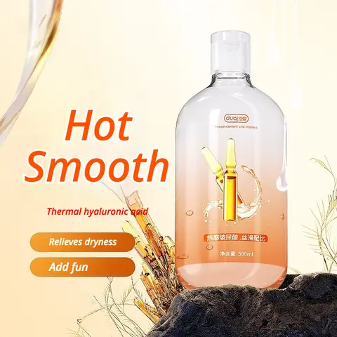 Water Based Personal Lubricant 500ml with Hyaluronic Acid Smooth Non Sticky Easy to Rinse Large Size Multi Use Intimate Gel