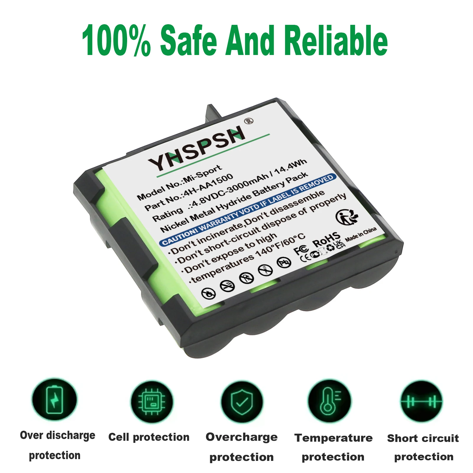 3000mAh Battery For Compex 4H-AA1500 Compatible with Sport Elite, Elite 2.0, Performance, Performance 2.0 and Edge, Edge 2.0