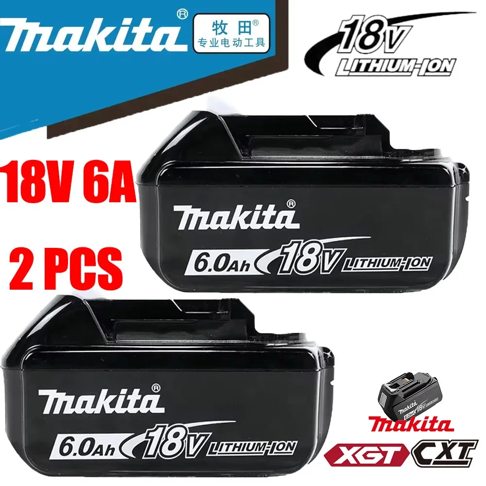 

100% Original Makita 18V 6A tools Battery for 18v drill Replacement Batteries BL1830B BL1850B BL1860B BL1815 BL1830 BL1840