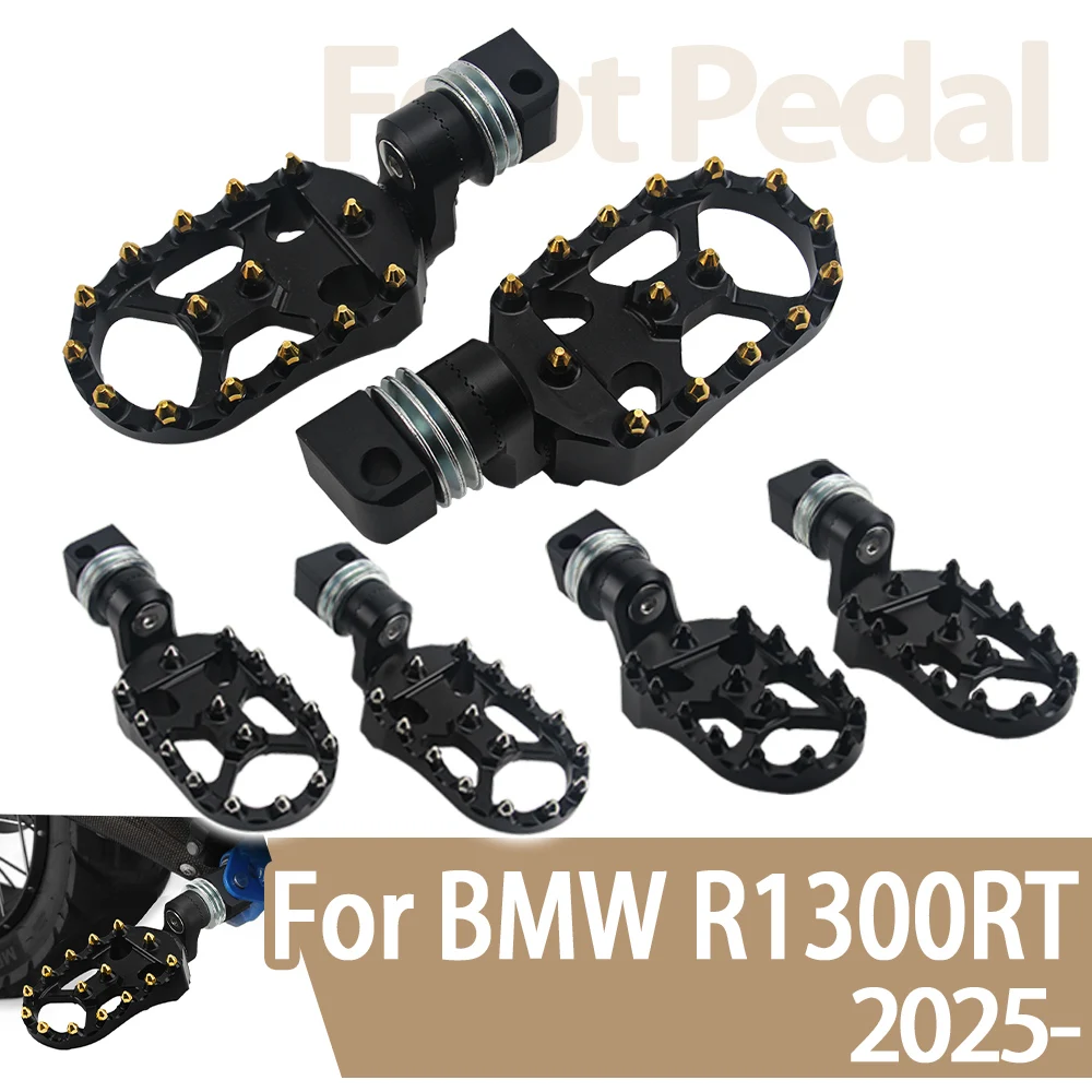

Motorcycle Footpegs Anti-slip Foot Rests Passenger Foot Pegs Pedal For BMW R 1300rt R 1300 RT R1300RT R1300 RT 2025 Accessories
