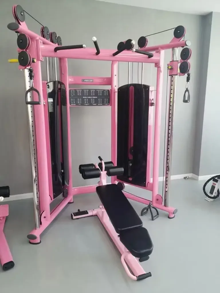 ForGym Body Strong Equipment Small Cable Crossover Multi-function Trainer Pink Gym Machines For Female Gym Exercise Fts Glide
