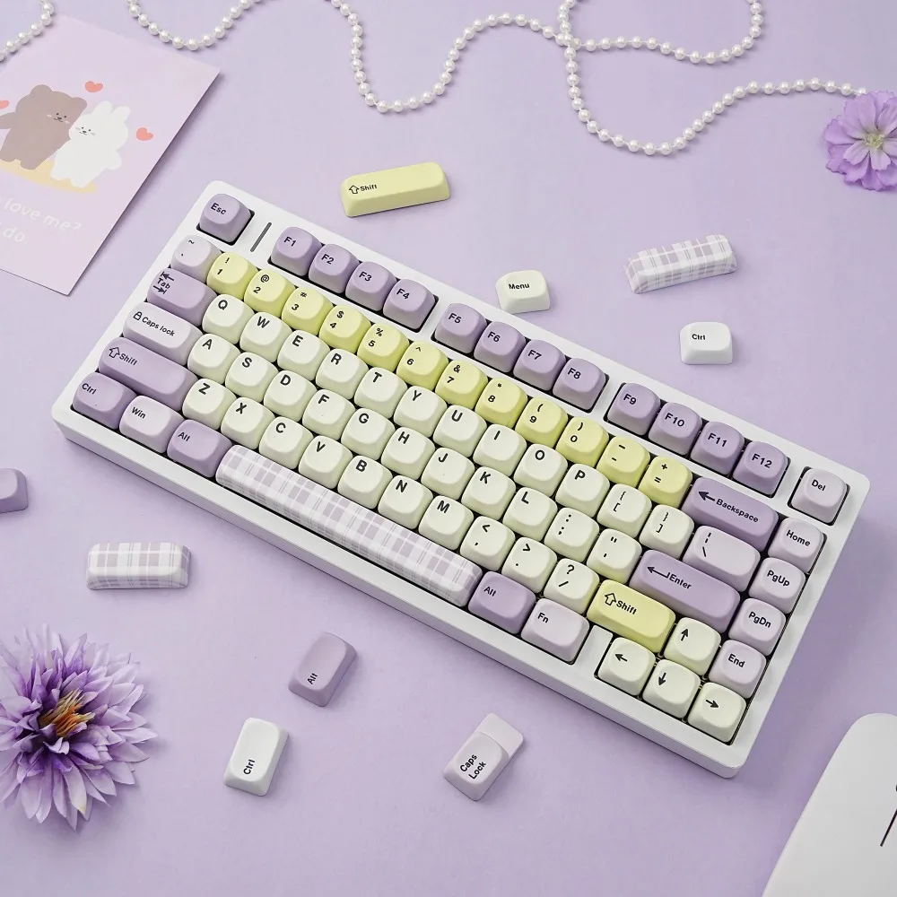 

Moa PBT Keycaps 7U Alice Layout Space Keys for Mechanical Keyboards with Russian Korean ISO Spanish German French ABNT2