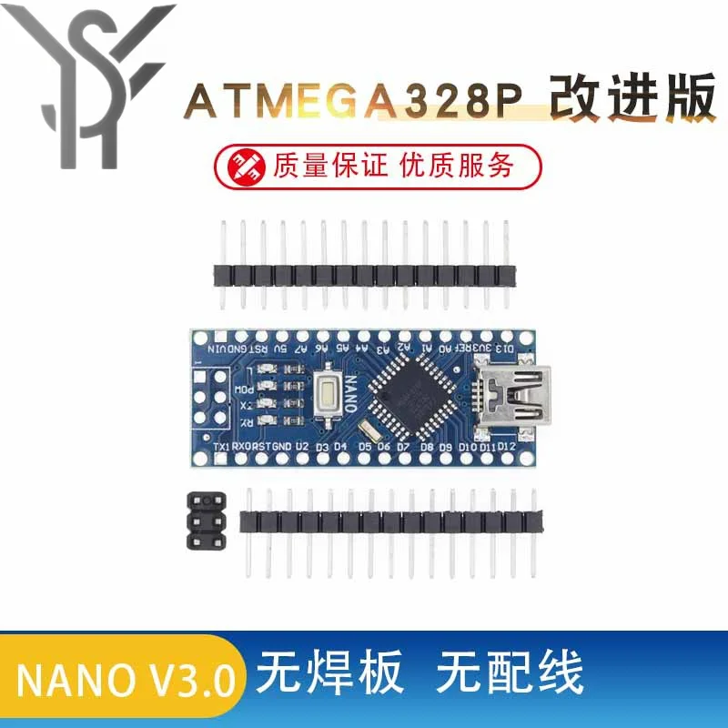 Nano v3 v3.0,atmega328,ch340と互換性のあるミニUSB