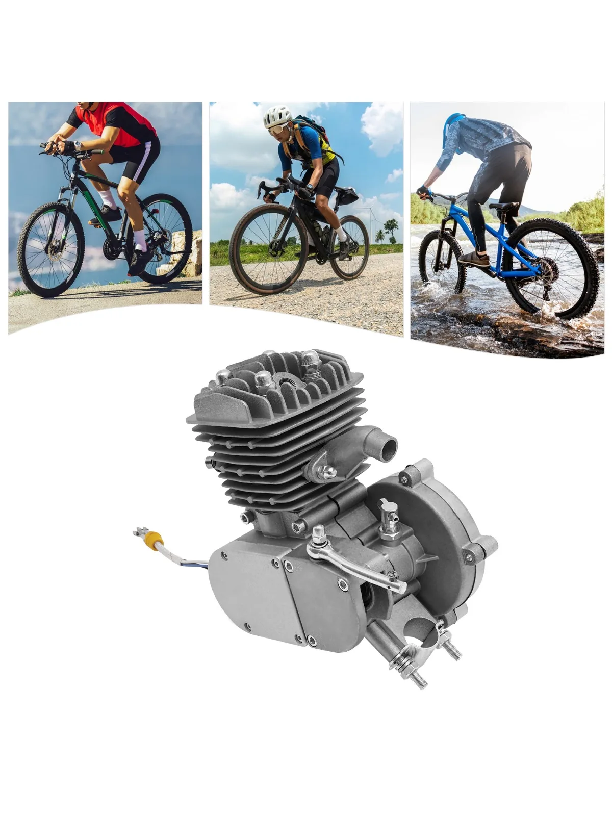 

80CC Bicycle Engine Motor 2-Stroke Gas Motorized Bike Engine for Bicycles, Pocket Cars, Mini Off-Road Vehicles Atvs