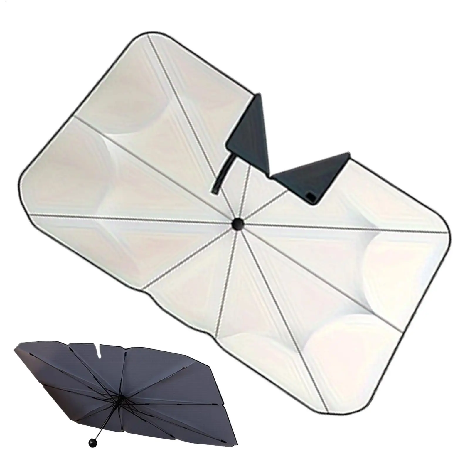 Portable Car Sun Shade Umbrella for Windshield High Shading UV Protection Foldable Front Window Cover Visor Umbrella Accessories