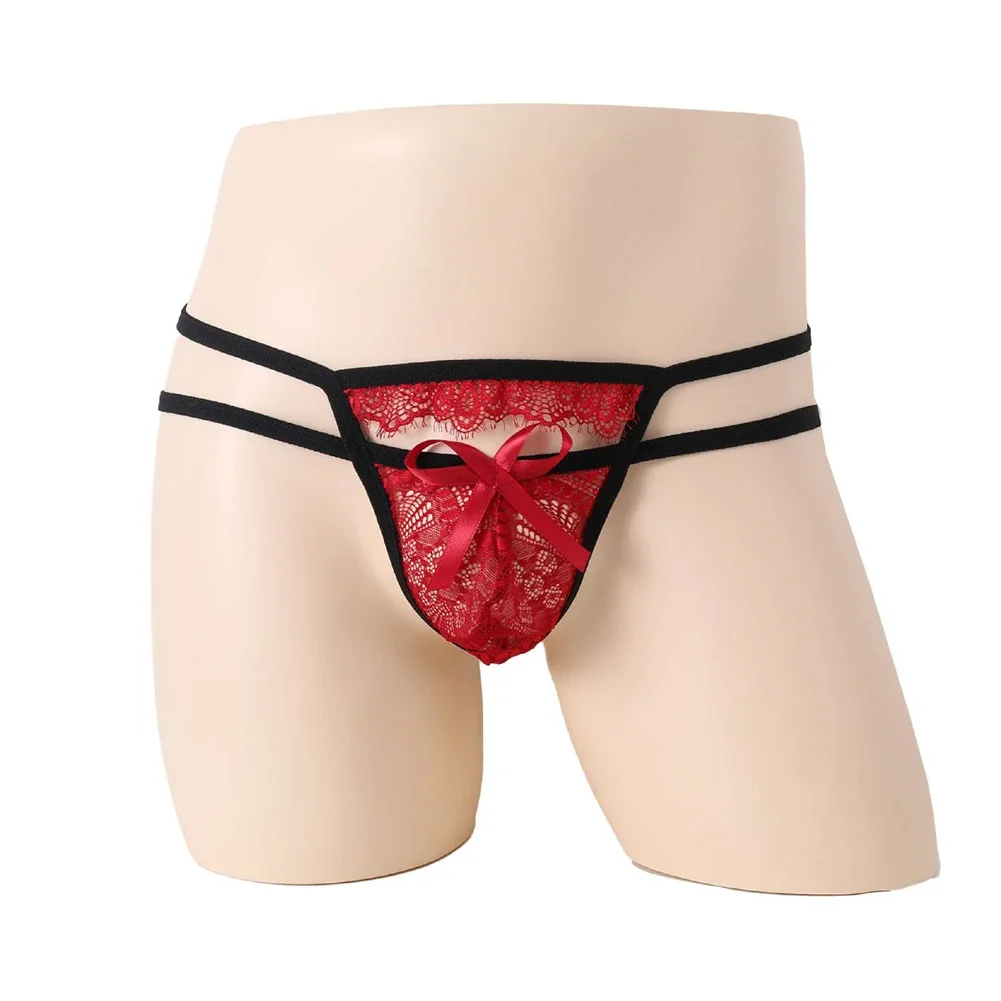 ملابس داخلية للرجال شفافة من الدانتيل على شكل حرف gstring ، ملابس داخلية قصيرة على شكل حرف T ، سراويل داخلية مفتوحة للمؤخرة ، سراويل داخلية مجوفة ، ملابس داخلية مثيرة