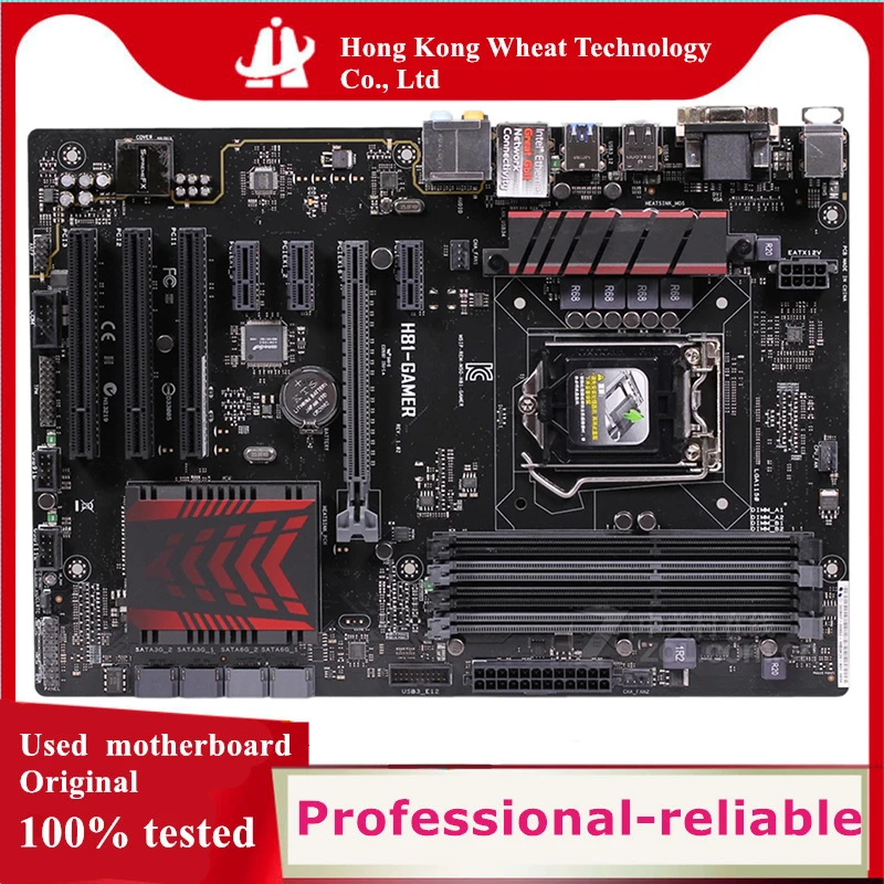 

Для материнской платы Intel H81 H81-GAMER, использованная оригинальная материнская плата LGA 1150 LGA1150 DDR3 32 ГБ USB2.0 USB3.0 SATA3 для настольных ПК