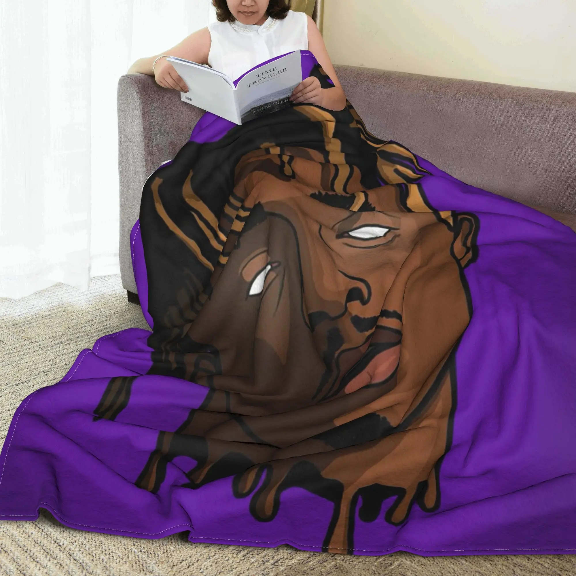 Juice Music Wrld The Party Never Ends Blankets Lightweight Flannel Sofa Throw Blanket for Home Bedroom Outdoor Throws Bedspread