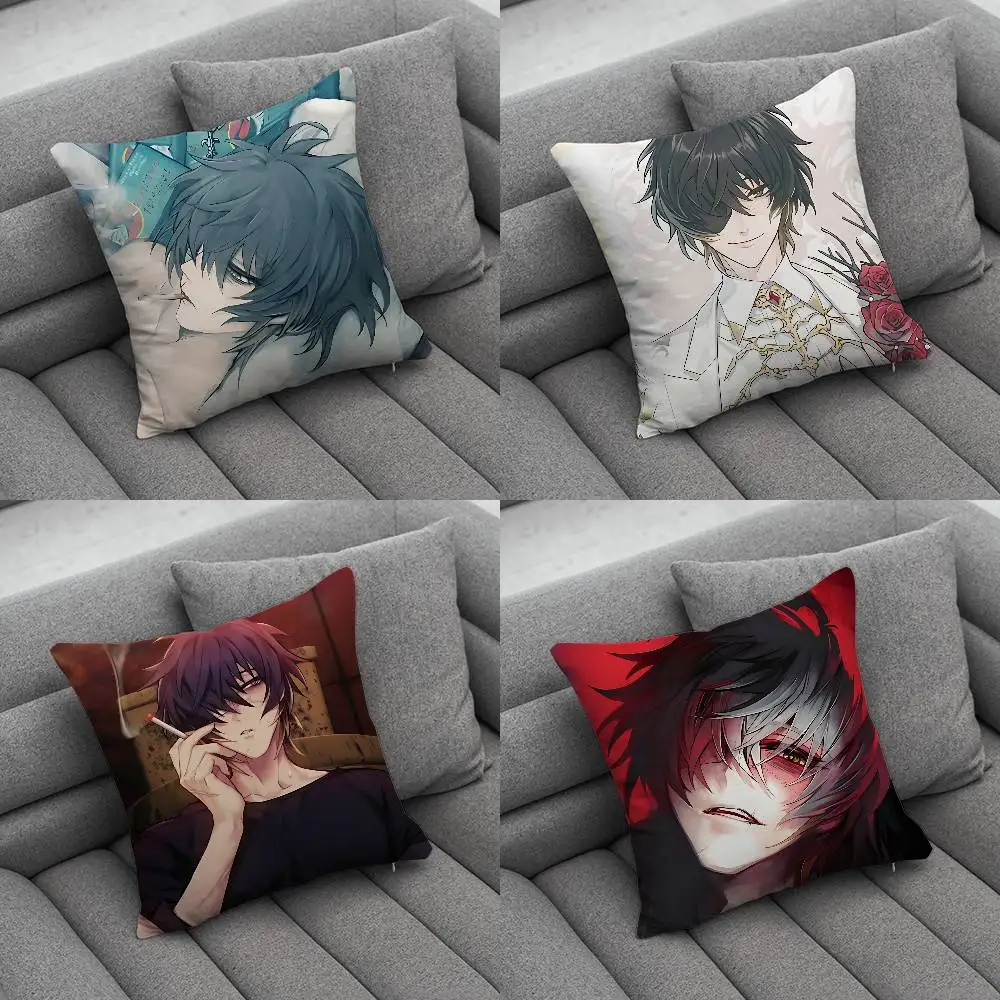 T-Towa slow damage Pillow Case Anti-dustmite Pillowcase Invisible zipper silky short plush Sofa cushion cover