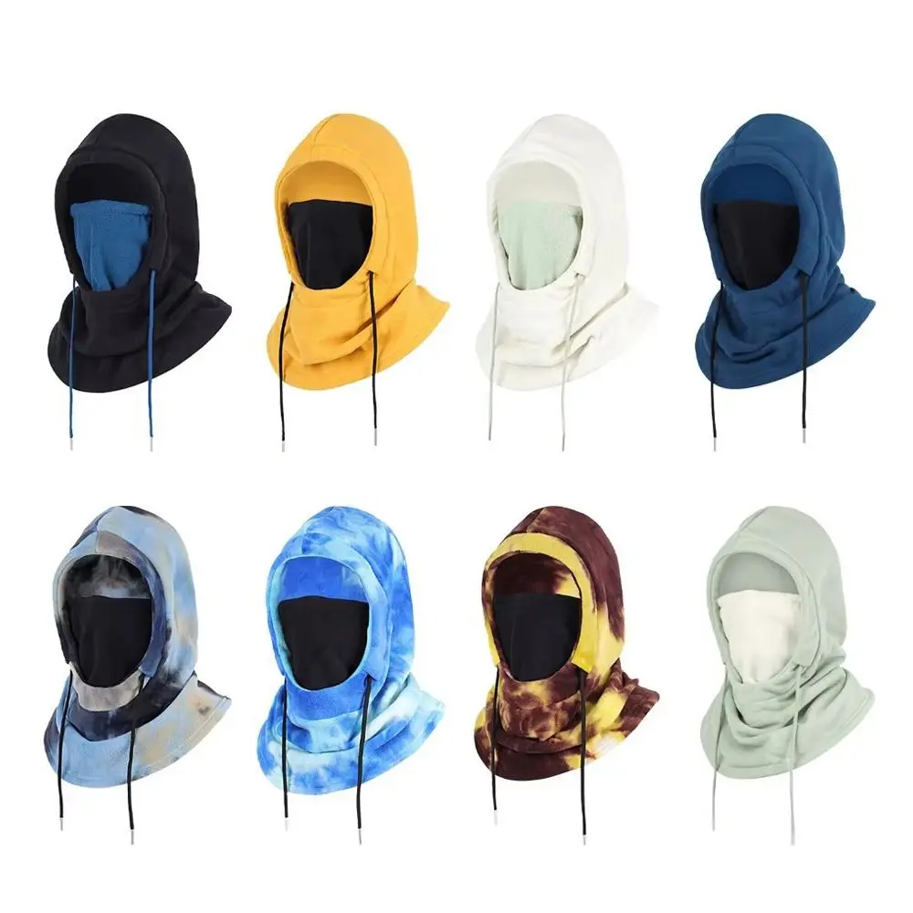 Plush Beanies Cycling Ski Hat Windproof Thickened Balaclava Hat Scarf Set Keep Warm Neck Warmer Ear Protection Hat Outdoor