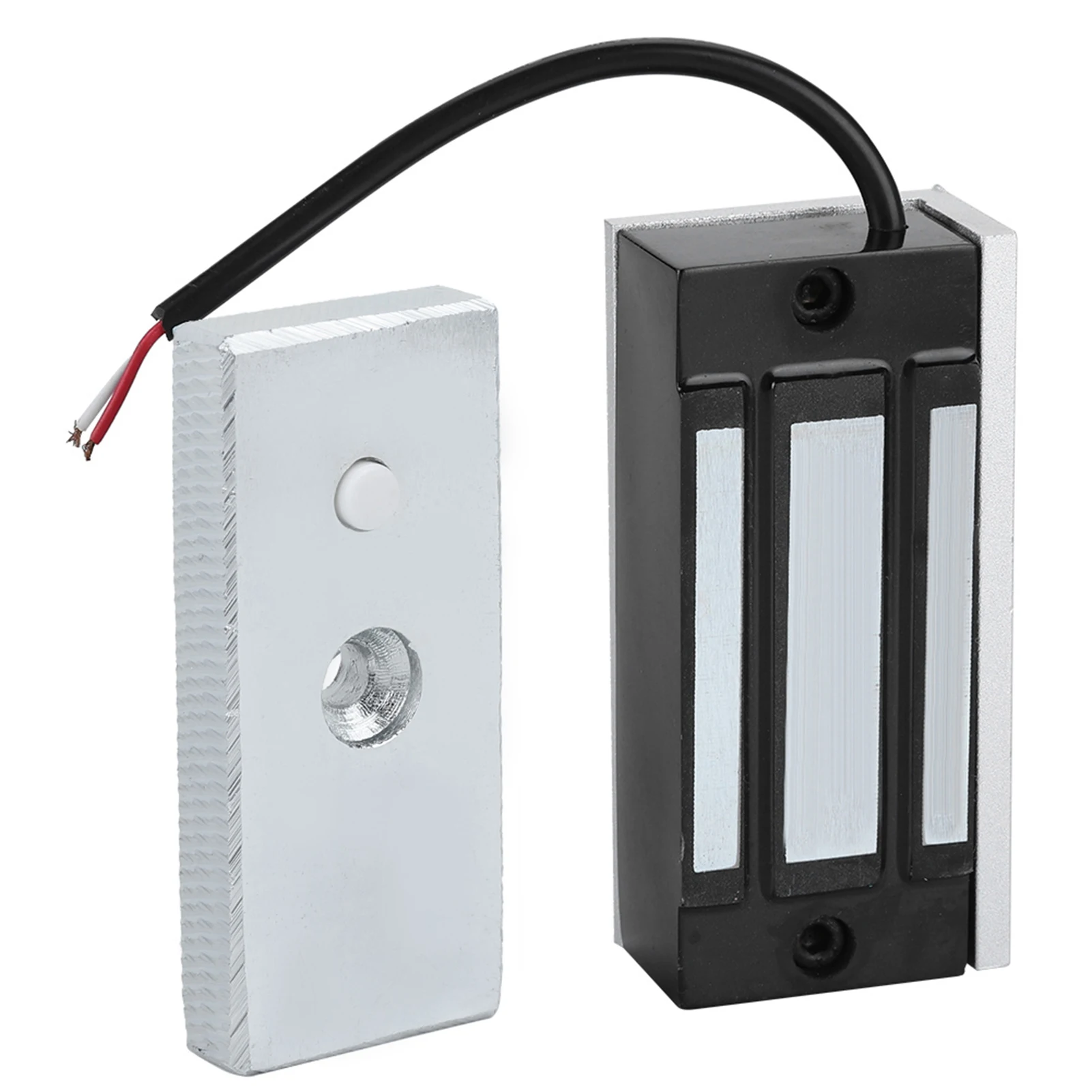 الأمن DC24V قفل كهرومغناطيسي صغير مستقر قفل الباب المغناطيسي الإلكتروني 60 كجم القوة القابضة السلطة على قفل سهلة التركيب #5