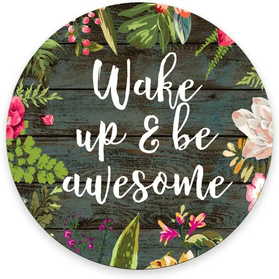 Rectangular gaming mouse Round mouse pad SSOIU Round Mouse Pad Custom, Wake up and be awesome Inspirational Quotes Mouse pad