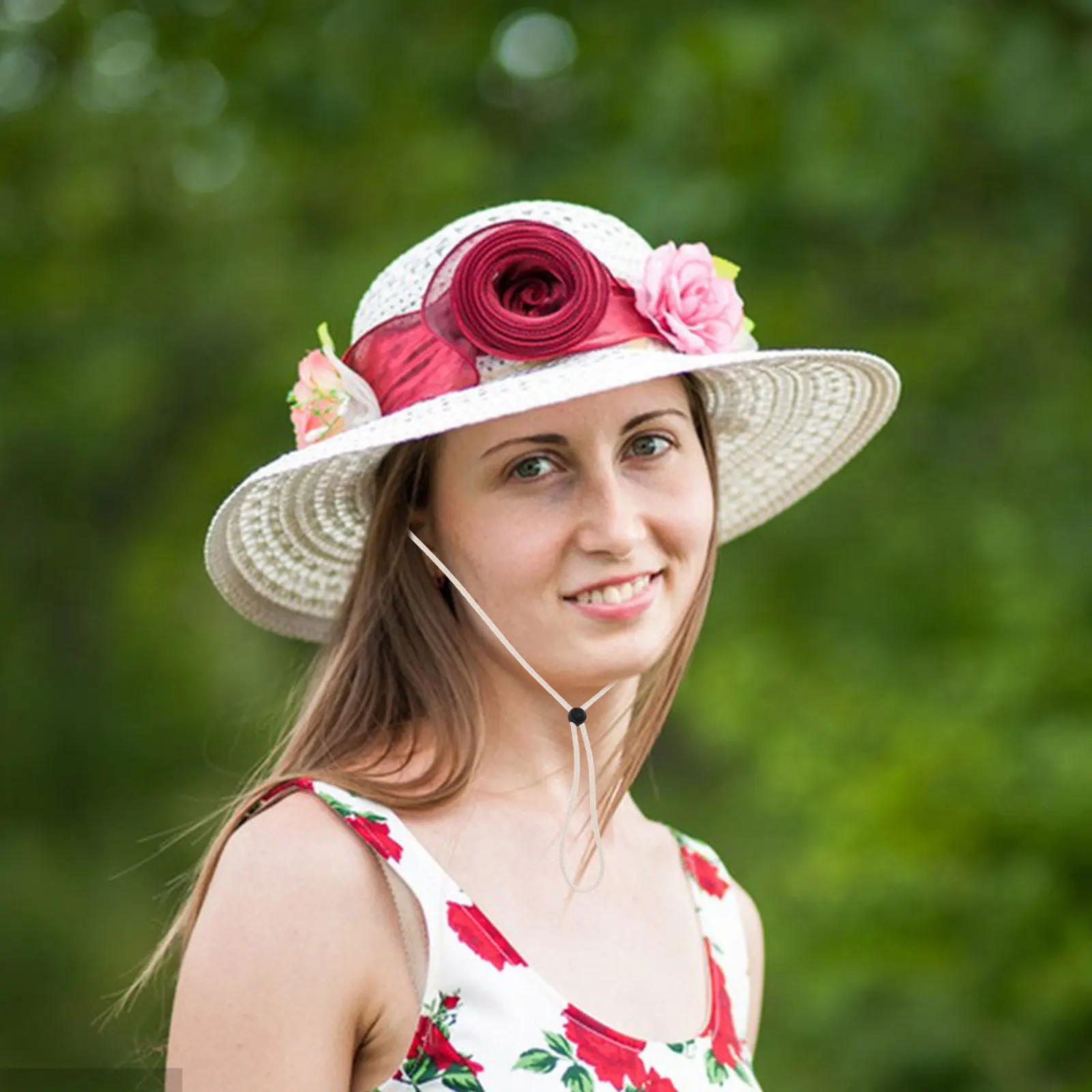 

Adjustable Windproof Hat Chin Cord Strap Clip Retainer Anti-Lost Holder Travel Strap Attachment for Sun Bucket Hats